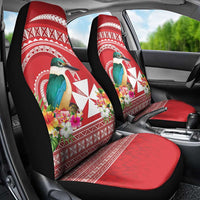 Wallis et Futuna Kingfisher Car Seat Cover Polynesian Tropical Flowers LT9 - Polynesian Pride