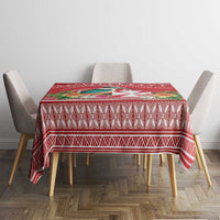 Wallis et Futuna Kingfisher Tablecloth Polynesian Tropical Flowers