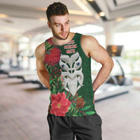 Maori Wheku Meri Kirihimete Personalised Men Tank Top All Green Indigenous Maori Motif - Polynesian Pride