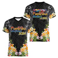 Pasifika Vibes Festival 2024 Auckland Women V Neck T Shirt LT9 - Polynesian Pride