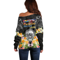 Pasifika Vibes Festival 2024 Off Shoulder Sweater Kanaka Maoli With Hawaiian Islands LT9 - Polynesian Pride