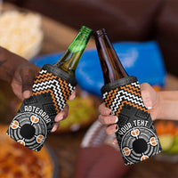 Personalised Aotearoa Niho Taniwha Motif 4 in 1 Can Cooler Tumbler Gold Style