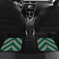 Personalised Aotearoa Niho Taniwha Motif Car Mats Green Style