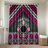 Personalised Aotearoa Niho Taniwha Motif Bathroom Set Pink Style - Polynesian Pride