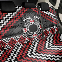 Personalised Aotearoa Niho Taniwha Motif Back Car Seat Cover Red Style