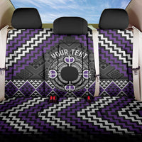 Personalised Aotearoa Niho Taniwha Motif Back Car Seat Cover Violet Style