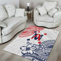 Kingdom of Uvea 1842-1860 Personalized Area Rug Wallis and Futuna Polynesian Tribal Pattern