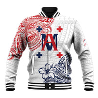 Kingdom of Uvea 1842-1860 Personalized Baseball Jacket Wallis and Futuna Polynesian Tribal Pattern