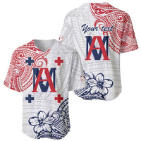 Kingdom of Uvea 1842-1860 Personalized Baseball Jersey Wallis and Futuna Polynesian Tribal Pattern