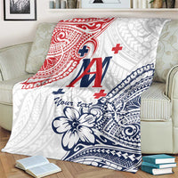 Kingdom of Uvea 1842-1860 Personalized Blanket Wallis and Futuna Polynesian Tribal Pattern