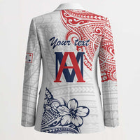 Kingdom of Uvea 1842-1860 Personalized Blazer Wallis and Futuna Polynesian Tribal Pattern - Polynesian Pride