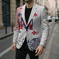 Kingdom of Uvea 1842-1860 Personalized Blazer Wallis and Futuna Polynesian Tribal Pattern - Polynesian Pride