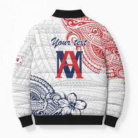 Kingdom of Uvea 1842-1860 Personalized Bomber Puffer Jacket Wallis and Futuna Polynesian Tribal Pattern - Polynesian Pride