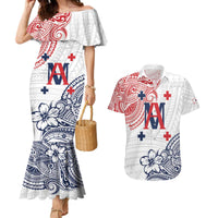 Kingdom of Uvea 1842-1860 Personalized Couples Matching Mermaid Dress and Hawaiian Shirt Wallis and Futuna Polynesian Tribal Pattern