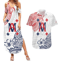 Kingdom of Uvea 1842-1860 Personalized Couples Matching Summer Maxi Dress and Hawaiian Shirt Wallis and Futuna Polynesian Tribal Pattern
