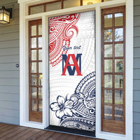 Kingdom of Uvea 1842-1860 Personalized Door Cover Wallis and Futuna Polynesian Tribal Pattern - Polynesian Pride