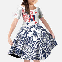 Kingdom of Uvea 1842-1860 Personalized Family Matching Off Shoulder Maxi Dress and Hawaiian Shirt Wallis and Futuna Polynesian Tribal Pattern