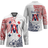 Kingdom of Uvea 1842-1860 Personalized Hockey Jersey Wallis and Futuna Polynesian Tribal Pattern - Polynesian Pride