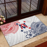 Kingdom of Uvea 1842-1860 Personalized Rubber Doormat Wallis and Futuna Polynesian Tribal Pattern
