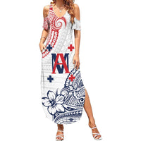 Kingdom of Uvea 1842-1860 Personalized Summer Maxi Dress Wallis and Futuna Polynesian Tribal Pattern