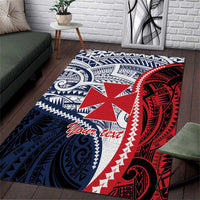 Kingdom of Uvea 1860-1886 Personalized Area Rug Wallis and Futuna Polynesian Tribal Pattern