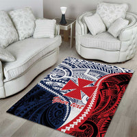 Kingdom of Uvea 1860-1886 Personalized Area Rug Wallis and Futuna Polynesian Tribal Pattern