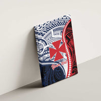 Kingdom of Uvea 1860-1886 Personalized Canvas Wall Art Wallis and Futuna Polynesian Tribal Pattern