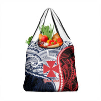 Kingdom of Uvea 1860-1886 Personalized Grocery Bag Wallis and Futuna Polynesian Tribal Pattern