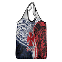 Kingdom of Uvea 1860-1886 Personalized Grocery Bag Wallis and Futuna Polynesian Tribal Pattern