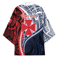 Kingdom of Uvea 1860-1886 Personalized Kimono Wallis and Futuna Polynesian Tribal Pattern - Polynesian Pride