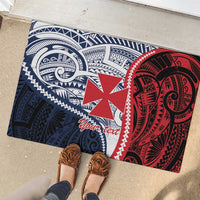 Kingdom of Uvea 1860-1886 Personalized Rubber Doormat Wallis and Futuna Polynesian Tribal Pattern