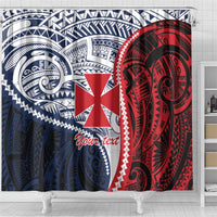 Kingdom of Uvea 1860-1886 Personalized Shower Curtain Wallis and Futuna Polynesian Tribal Pattern