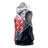 Kingdom of Uvea 1860-1886 Personalized Sleeveless Hoodie Wallis and Futuna Polynesian Tribal Pattern - Polynesian Pride