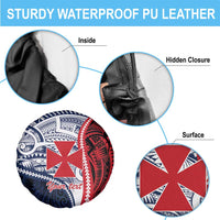 Kingdom of Uvea 1860-1886 Personalized Spare Tire Cover Wallis and Futuna Polynesian Tribal Pattern