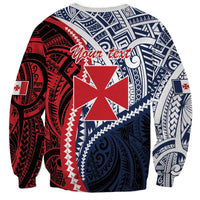 Kingdom of Uvea 1860-1886 Personalized Sweatshirt Wallis and Futuna Polynesian Tribal Pattern