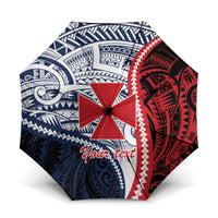 Kingdom of Uvea 1860-1886 Personalized Umbrella Wallis and Futuna Polynesian Tribal Pattern - Polynesian Pride