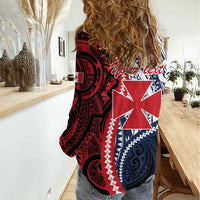 Kingdom of Uvea 1860-1886 Personalized Women Casual Shirt Wallis and Futuna Polynesian Tribal Pattern