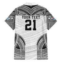 Flying Fijians Pacific Fiji Rugby Custom Family Matching Off The Shoulder Long Sleeve Dress and Hawaiian Shirt Polynesian Pattern
