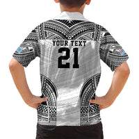 Flying Fijians Pacific Fiji Rugby Custom Family Matching Puletasi and Hawaiian Shirt Polynesian Pattern