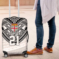 Flying Fijians Pacific Fiji Rugby Custom Luggage Cover Polynesian Pattern