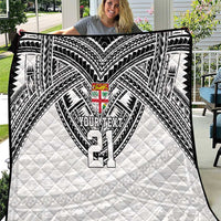 Flying Fijians Pacific Fiji Rugby Custom Quilt Polynesian Pattern