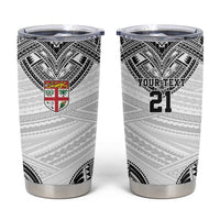 Flying Fijians Pacific Fiji Rugby Custom Tumbler Cup Polynesian Pattern