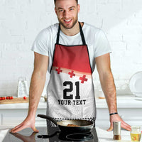 Ikale Tahi Pacific Tonga Rugby Custom Apron Tongan Ngatu with Flag Pattern - Polynesian Pride