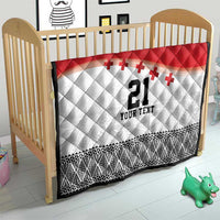 Ikale Tahi Pacific Tonga Rugby Custom Quilt Tongan Ngatu with Flag Pattern LT9 - Polynesian Pride