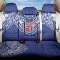 Manu Samoa Pacific Samoa Rugby Custom Back Car Seat Cover Polynesian Pattern