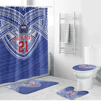 Manu Samoa Pacific Samoa Rugby Custom Bathroom Set Polynesian Pattern - Polynesian Pride