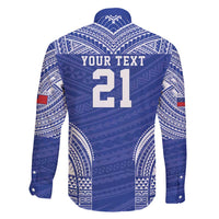 Manu Samoa Pacific Samoa Rugby Custom Family Matching Long Sleeve Bodycon Dress and Hawaiian Shirt Polynesian Pattern