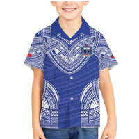 Manu Samoa Pacific Samoa Rugby Custom Family Matching Mermaid Dress and Hawaiian Shirt Polynesian Pattern