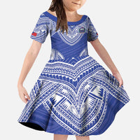 Manu Samoa Pacific Samoa Rugby Custom Family Matching Summer Maxi Dress and Hawaiian Shirt Polynesian Pattern