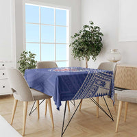 Manu Samoa Pacific Samoa Rugby Custom Tablecloth Polynesian Pattern